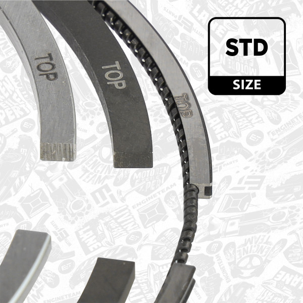 R1015600, Piston Ring Set, ET ENGINETEAM, Land Rover Jaguar Defender Discovery Evoque Velar E-pace F-pace XE XF 2.0D 204DTD(AJ20D4) 2014+, G4D3-6150-BA, G4D36150BA, G4D3-6152-BA, G4D36152BA, G4D3-6153-BA, G4D36153BA, 800127210000