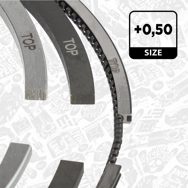 R1015650, Piston Ring Set, ET ENGINETEAM, Land Rover Jaguar Defender Discovery Evoque Velar E-pace F-pace XE XF 2.0D 204DTD(AJ20D4) 2014+