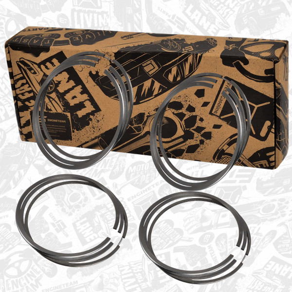 R4002200, Piston Ring Set, ET ENGINETEAM, Citroen Opel Peugeot Jumper Movano Boxer 2,2 BlueHDI/D 4HB (DW12RUD) 2019+, 155255148, 1675873880