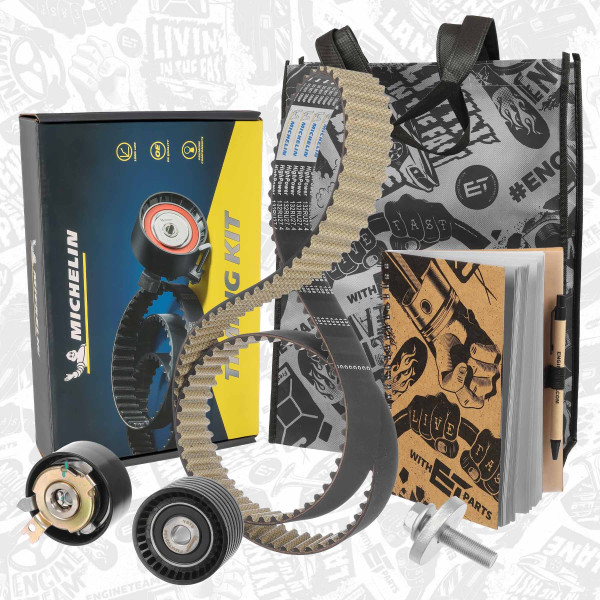 RM0010VR1, Zahnriemensatz, ET ENGINETEAM, Renault Dacia Nissan Clio Kangoo Laguna Logan Megane Grand Scénic Modus Thalia  Duster Logan Sandero Kubistar 1,6 9K 702 2000+, 7701477014, 7700107150, 7700108117, 8201069699, 130C17529R, 1680600Q0L, 1680600QAB, FM050671