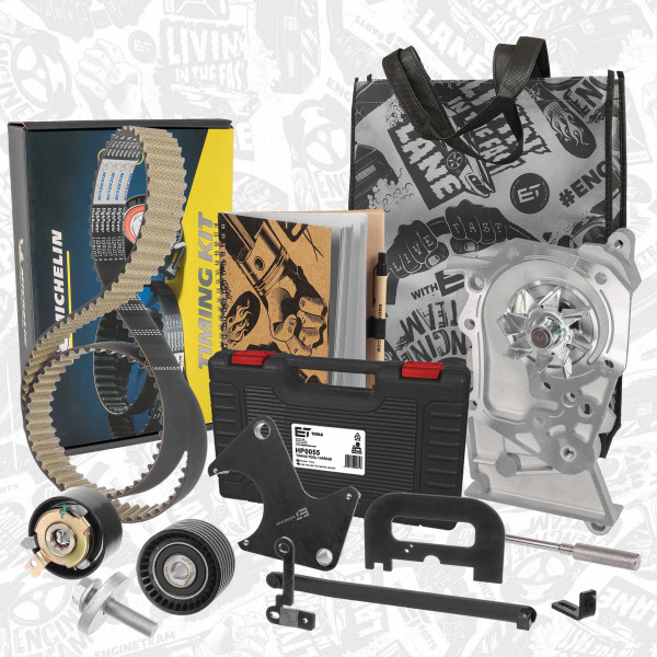 RM0010VR3, Wasserpumpe + Zahnriemensatz, ET ENGINETEAM, Renault Dacia Nissan Clio Kangoo Laguna Logan Megane Grand Scénic Modus Thalia  Duster Logan Sandero Kubistar 1,6 K9K 702 2000+, 7701477014, 7700107150, 7700108117, 8201069699, 130C17529R, 1680600Q0L, 1680600QAB, 210101302R, 7700105176, 7700105378, 7700274330, 8200146297, 8200428447, 8200582675, MOT1054, MOT1489, MOT1430, 50005170, FM050671