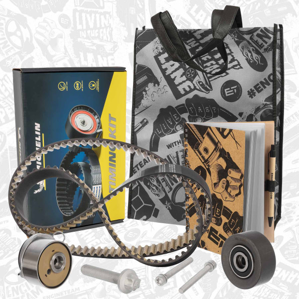 RM0030, Sada rozvodového řemene, řemen rozvod.sada 1,6/1,8 FlexFuel, ET ENGINETEAM, Fiat Opel Chevrolet Alfa Romeo Croma Stilo Zafira Vectra Insignia Corsa Astra 159 TRAX Cruze Orlando 1,6/1,8 FlexFuel 2008+, 1629066, 1629095, 95516739, 95518061, 95520406, 1629067, 95516740, 1606314, 1606355, 1606356, 1606426, 93185849, 93196786, 93196787, 95507809, FM010603