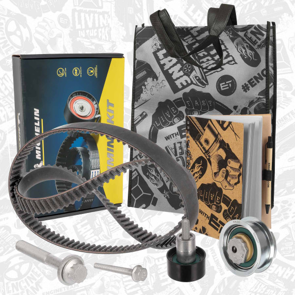 RM0031, Sada rozvodového řemene, řemen rozvod.sada 1,2/1,4 TSI/TGI, ET ENGINETEAM, Audi Seat Skoda VW A1 A3 Q2 Q3 A4 Ibiza Alhambra Arona Ateca Yeti Fabia Superb Octavia Kodiaq Karoq Citigo Tiguan Polo T-Cross Passat Golf Caddy Arteon 1,2/1,4 TSI/TGI CHPA CZTA 2015+, 04E109119C, 04E109119F, 04E109119L, 04E198119, 04E198119A, FM010680