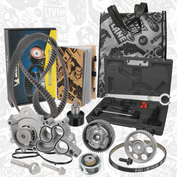 RM0031VR4, Wasserpumpe + Zahnriemensatz, ET ENGINETEAM, VW Škoda Seat Caddy Golf Polo Fabia Karoq Octavia Yeti Leon 1.6 CWVA 2014+, 04E109119C, 04E109119F, 04E109119L, 04E198119, 04E198119A, 04E121600D, 04C121600K, 04E121600AR, 04E121600P, 04E121600AD, 04E121600H, 04E121600AL, 04E121605E, 04E121605F, 04E109088AD, 04E109088M, 04E109088P, 4E109088M, 4E109088P, 04E109088AL, 04E109088AN, 04C109111B, N91203301