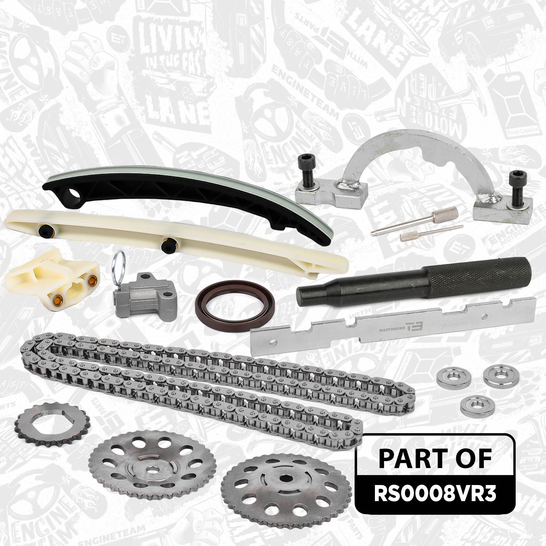 Timing Chain Kit - RS0008VR3 ET ENGINETEAM - 5636360, 90529570