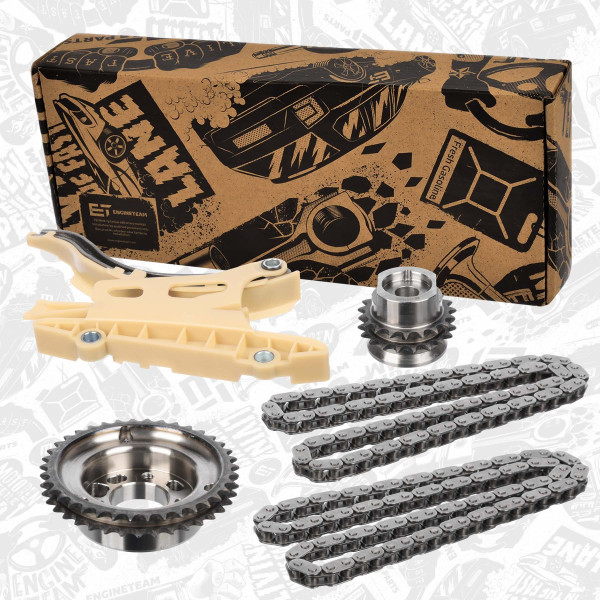 RS0034, Timing Chain Kit, ET ENGINETEAM, Ford Fiesta/Focus/Mondeo/Tourneo/Transit 1,8DI/TDCi 1998+, 1198056, XS4Q6P250AW, 2M5Q6P250AB, XS4Q6L266AG