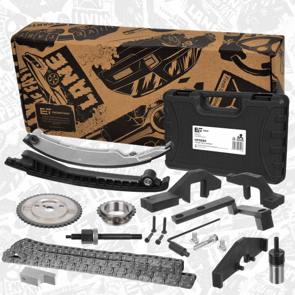 RS0038VR1, Timing Chain Kit, ET ENGINETEAM, Mini Cooper One 1,6i W10 B16 A/W11 B16 A 2001+, 11311485400, 11317510801, 7510801, 04693261AB, 11311485397, 1485397, 4777707AA, 04777707AA, 11311485403, 11211485402, 04777694AA, 119551, 119552, 119590, 119340