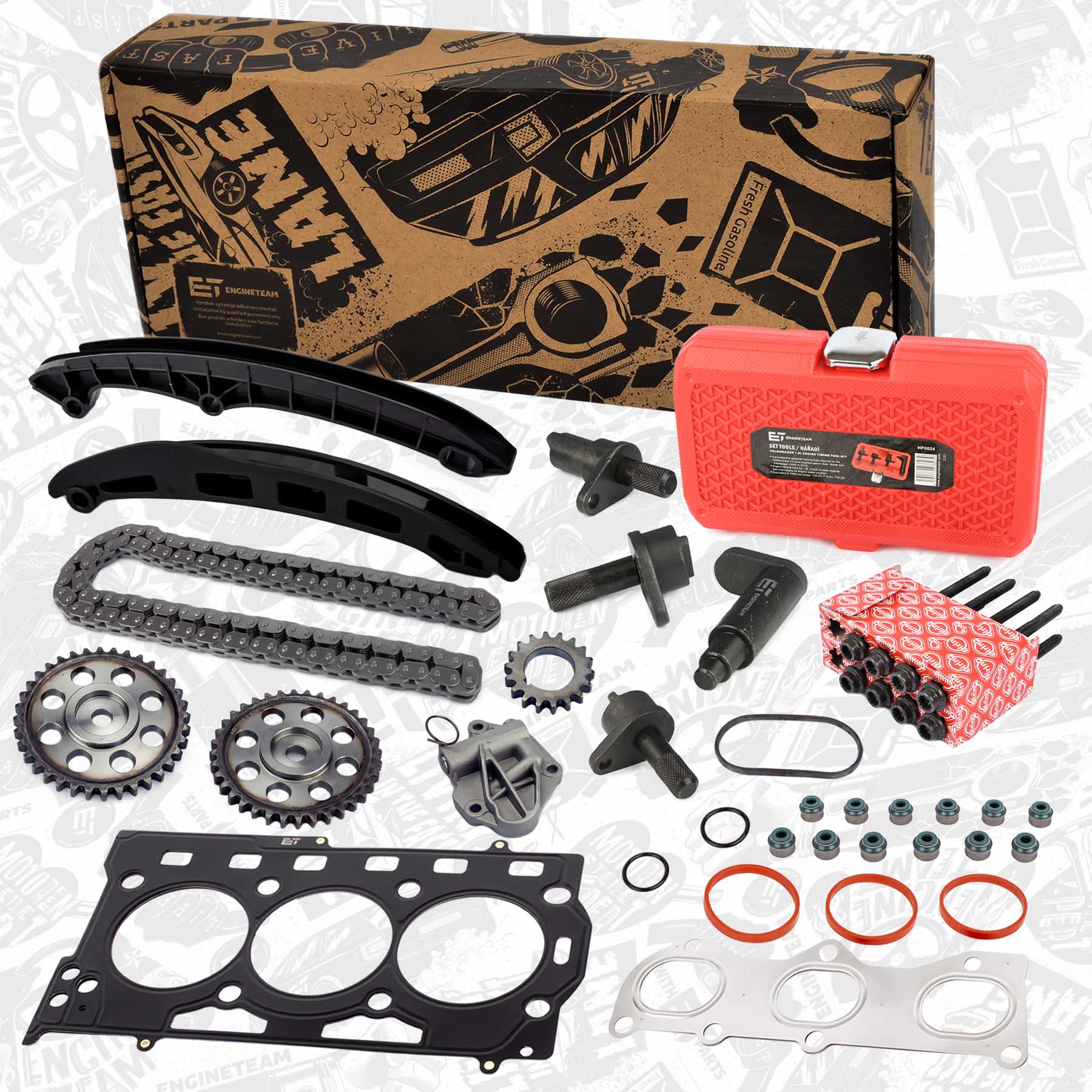 Timing Chain Kit - RS0045VR8 ET ENGINETEAM - 03E103383H, 036109675A ...
