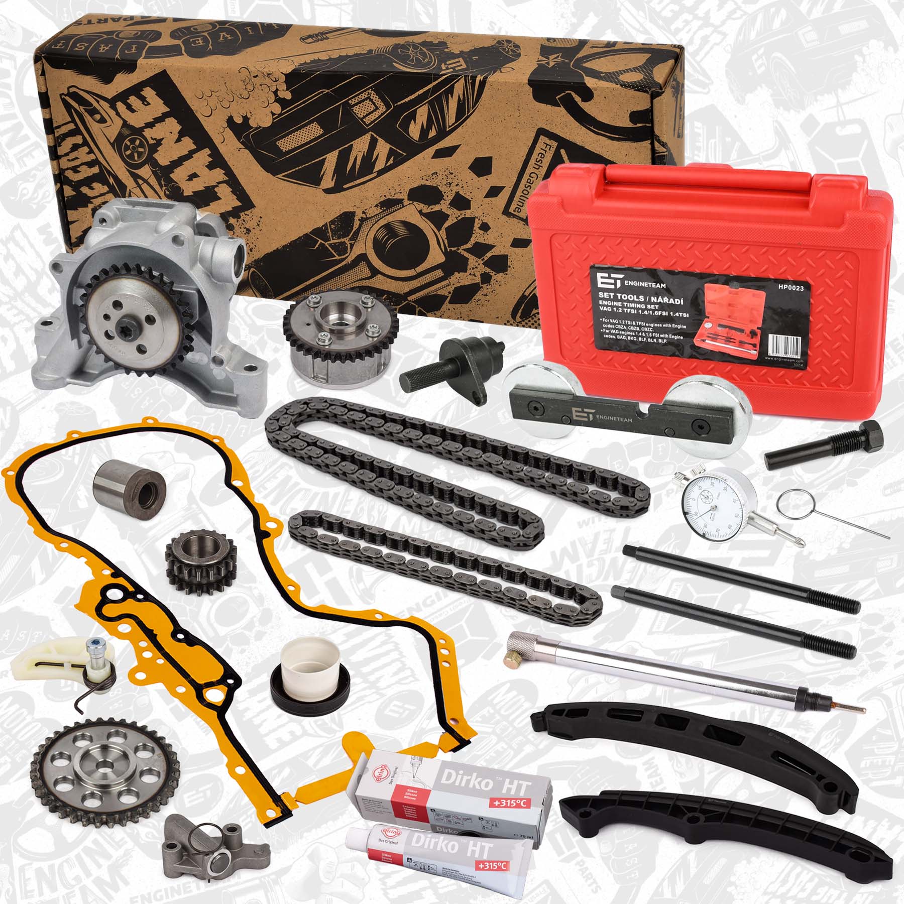 Timing Chain Kit RS0049VR10 ET 03C109571F, 03C109509P, 03C109469K ET