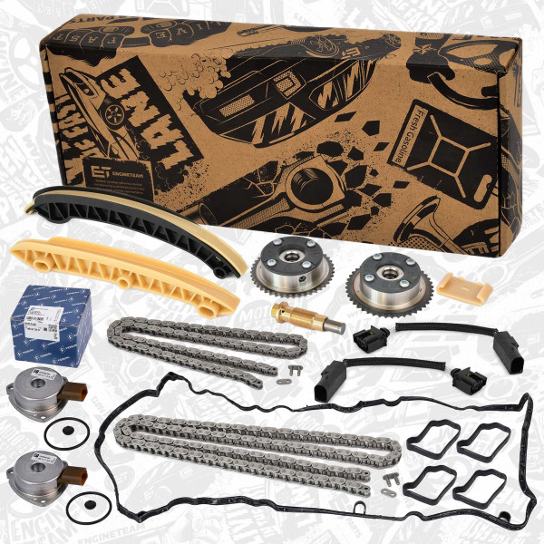 RS0108VR1, Timing Chain Kit, Timing chain kit, ET ENGINETEAM, Mercedes-Benz C-Class E-Class Sprinter CLK CLC M 271.910 M 271.942 2005+, 0009932176, 0039979794, 0049972494, 11318671014, A0009932176, A0049972494, 0009932076, 2710500411, 2710500611, 2710500311, A2710500611, A2710500411, A2710500311, A2710521116, 2710521116, A2710521016, 2710521016, A2710520416, 2710520416, 2710500900, 2710500800, 2710500647, 2710500947, 2710501447, A2710501447, A2710500947, 2710160921, 2710161321, A2711502733, A271150273364