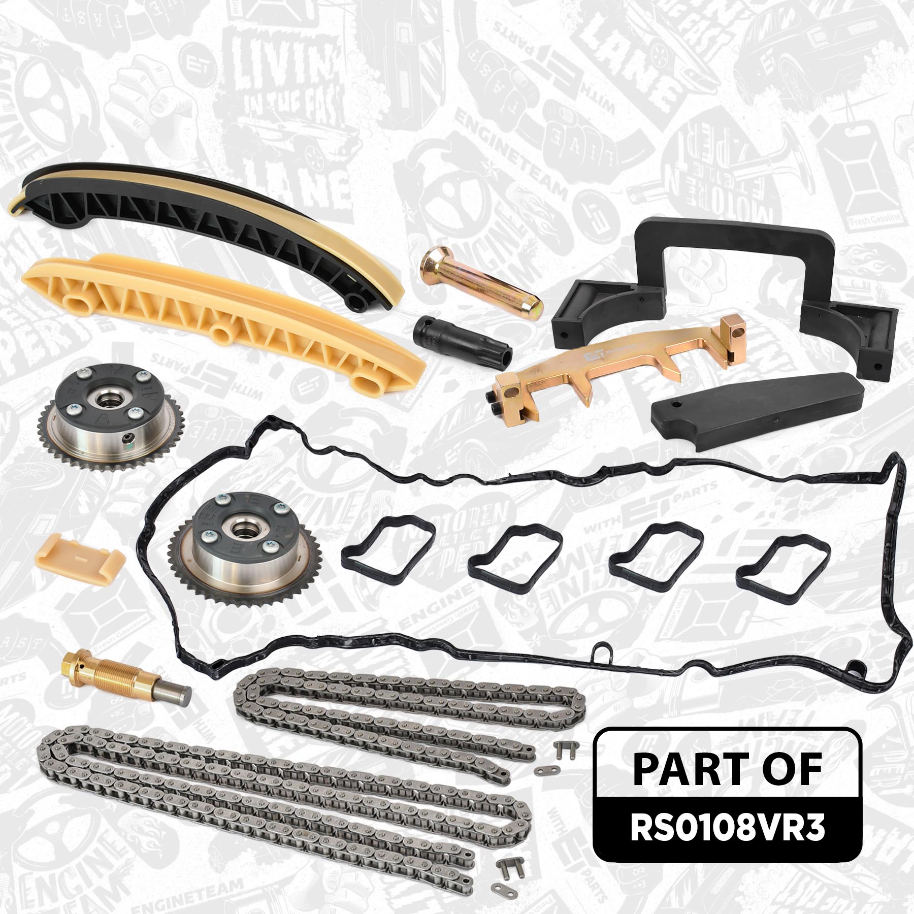 Timing Chain Kit - RS0108VR3 ET ENGINETEAM - 0009932176 