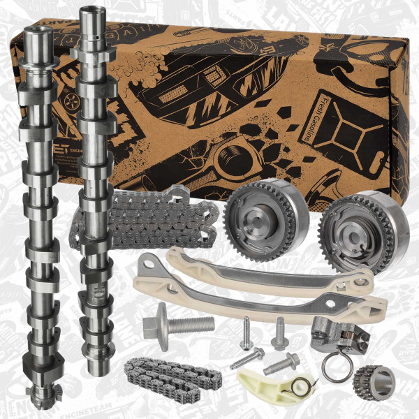 RS0139VR1, Sada rozvodového řetězu, Sada rozvodů 1,2 Tce / vačka, ET ENGINETEAM, Renault Dacia Scénic Megane Kangoo Grand Scénic Clio Captur Duster Lodgy Dokker 1,2 Tce H5F 404 2012+ , 1302000Q0J, 130253326R, 130C12345R, A2009930077, 13020-00Q0J, 130257094R, 130C17039R, A2000520200, 13020-00Q0K, 1302800Q0J, A2000501200, 1302000Q0K, 130706425R, A2000501000, 130258860R, 130705365R, A2810500000, 130259835R, 1307000Q1A, 2000501000, 1307000Q1G, 2810500000, 130706994R, A2000500100, 130853566R, A2000501100, 130851HC0A, 2000500100, 130853626R, 2000501100