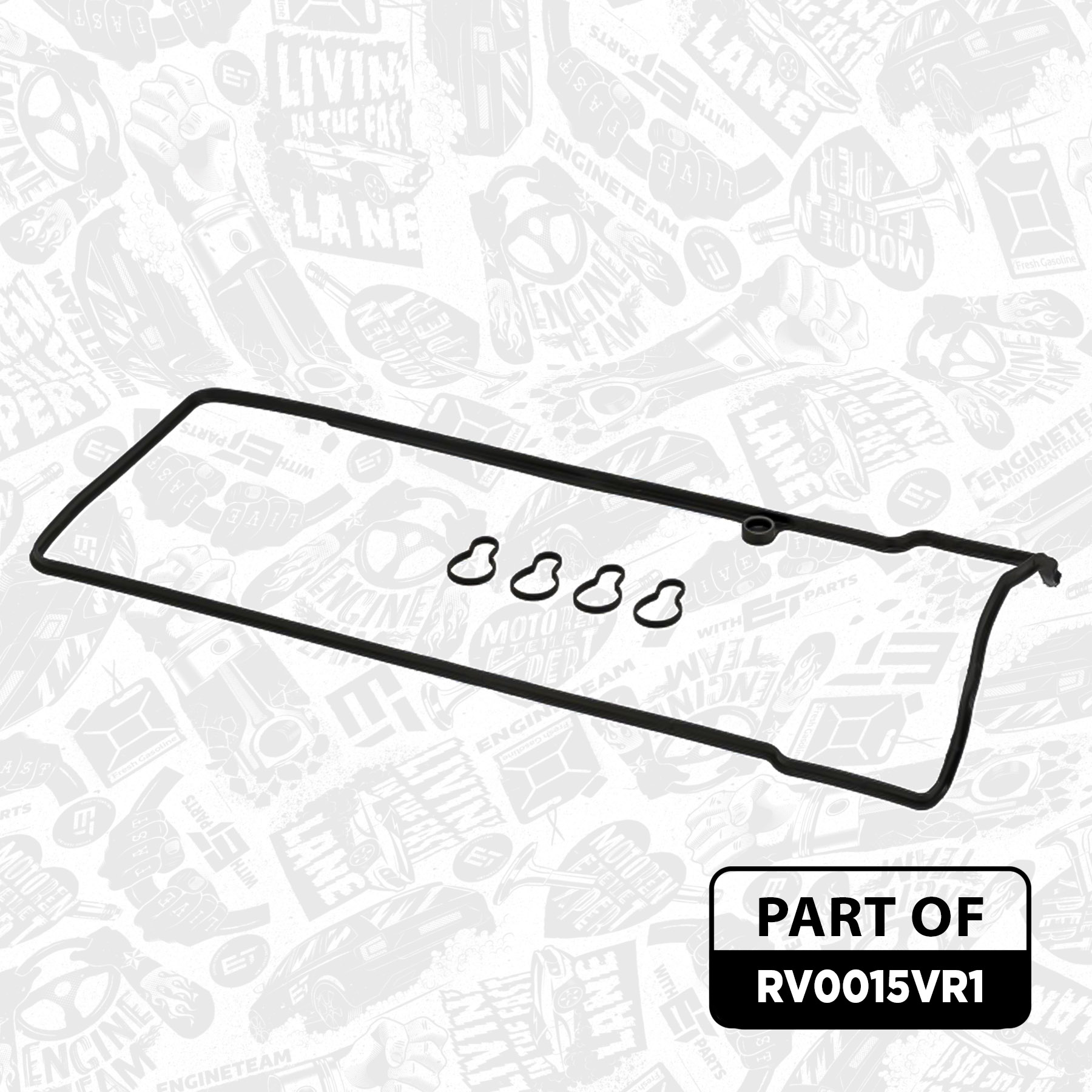 Cylinder Head Cover + gasket RV0015VR1 ET 6110160121