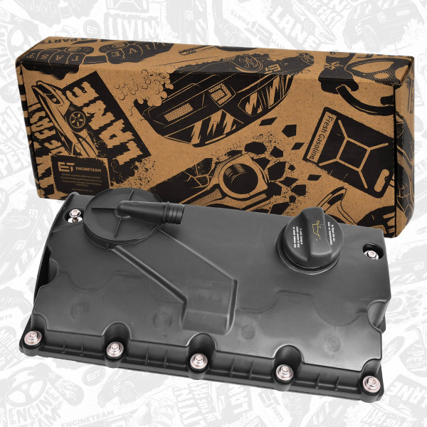 RV0016, Kryt hlavy válce, Kryt hlavy válce 1,9 TDI, ET ENGINETEAM, Audi Seat Škoda VW A3 Altea Ibiza Leon Fabia Octavia Bora Golf Touran ATD ARL 1,9 TDI 2001+, 038103469AD, 038103469S, 038103469Q, 038103469M, 038103469AH