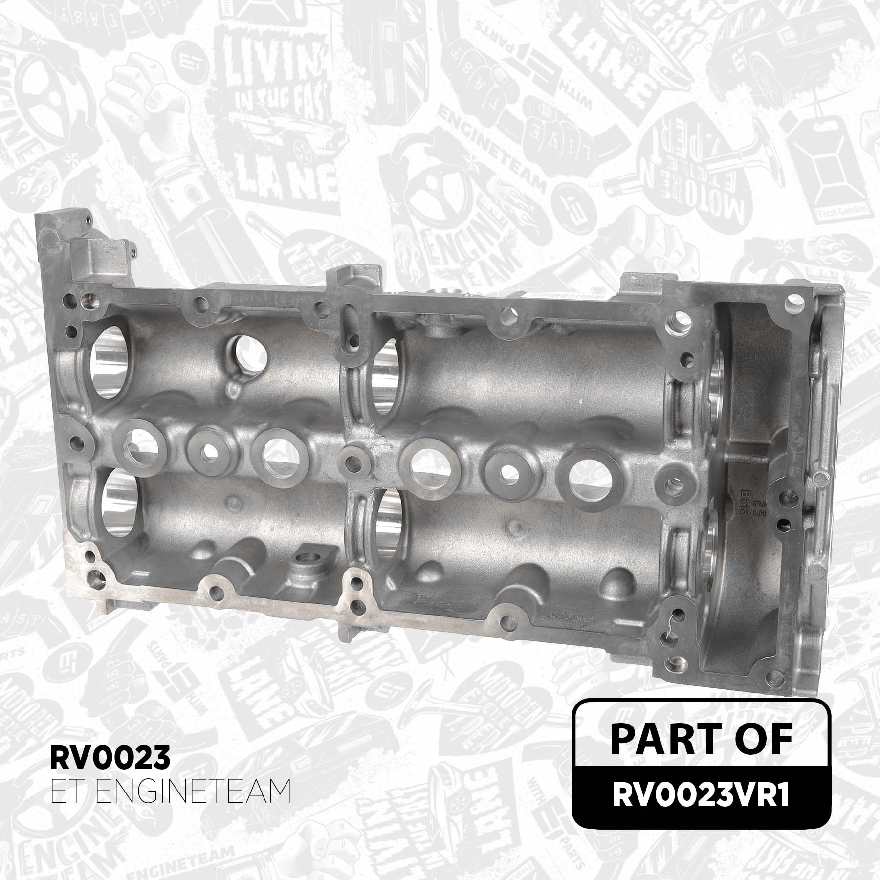 Cylinder Head Cover + gasket - RV0023VR1 ET ENGINETEAM - 1721387  