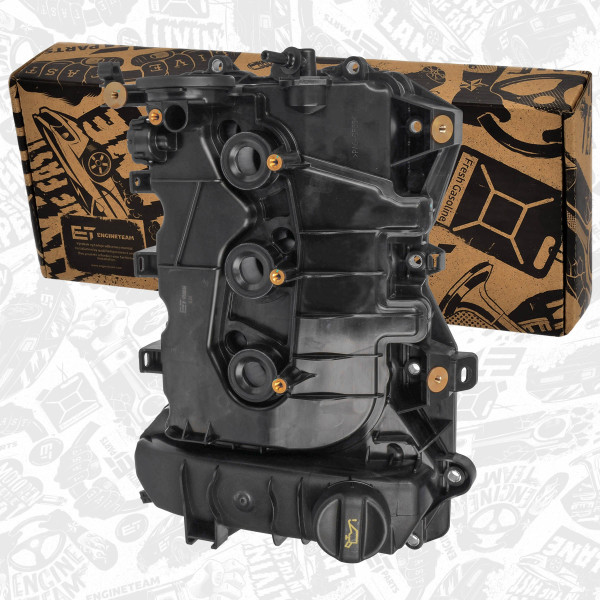 RV0056, Kryt hlavy válce, Kryt hlavy válce 1,2 VTI/PureTech, ET ENGINETEAM, Citroen Peugeot DS Opel C-ELYSEE C1 C4 Cactus C3 AirCross C3 DS3 108 208 2008 Crossland 1,2 VTI/PureTech 2014+, 9811067580, 9806820880