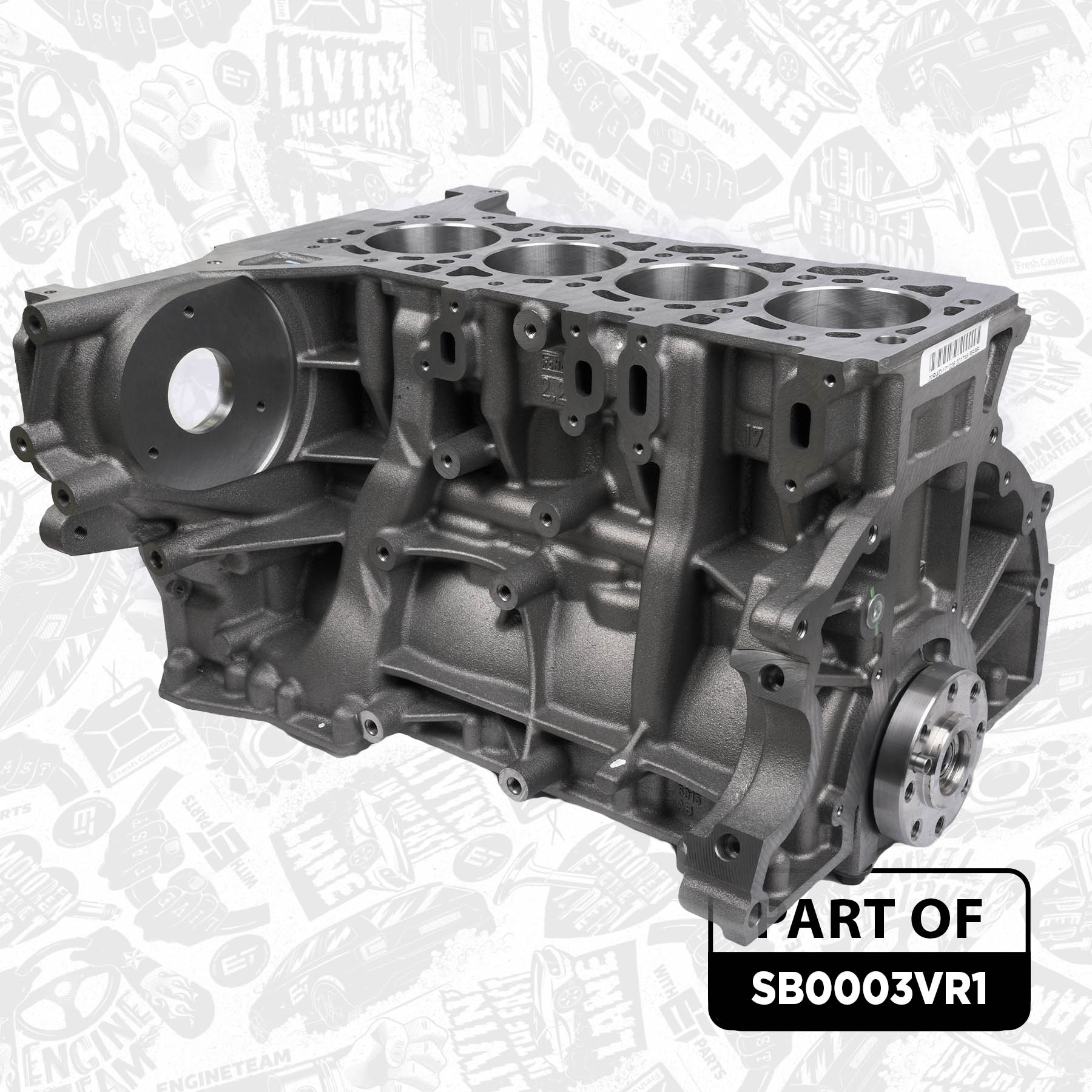 SubAssembly, Shortblock SB0003VR1 ET 1786613, 2001390