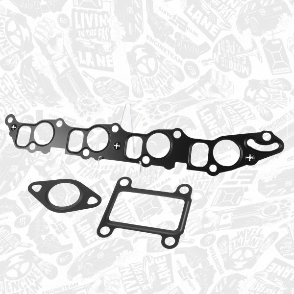 TM0002VR1, Dichtungssatz, Ansaugkrümmer, ET ENGINETEAM, Opel Alfa Romeo Fiat Saab Cadillac Astra Signum Vectra Zafira 147 156 159 GT Bravo Croma Stilo 9-3 9-5 BLS 1,9CDTI Z 19 DTH 2004+, 46816020, 55191883, 849528, 46773082, 93179058, 5851374, 93181665, 851362, 93178885