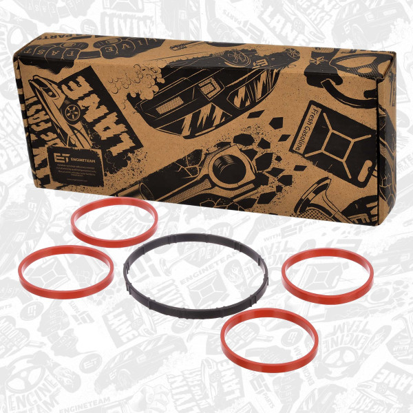 TM0077, Gasket Set, intake manifold, ET ENGINETEAM, Citroen Peugeot BMW Mini C4 Picasso C5 Aircross DS3 DS4 DS5 Grand C4 Spacetourer RCZ 508 5008 308 3008 208 207 3 Touring (F31) 316 i 3 (F30, F80) 320 i 3 Touring (F31) 316 i Cooper S Paceman Countryman Clubman 1,6 Puretech/THP 5FU (EP6CDTX) 2012+, 0348.S9, 11617528340, 3557946, 0348S9, 11617528341, 3649490, 0348.S7, 0348S7