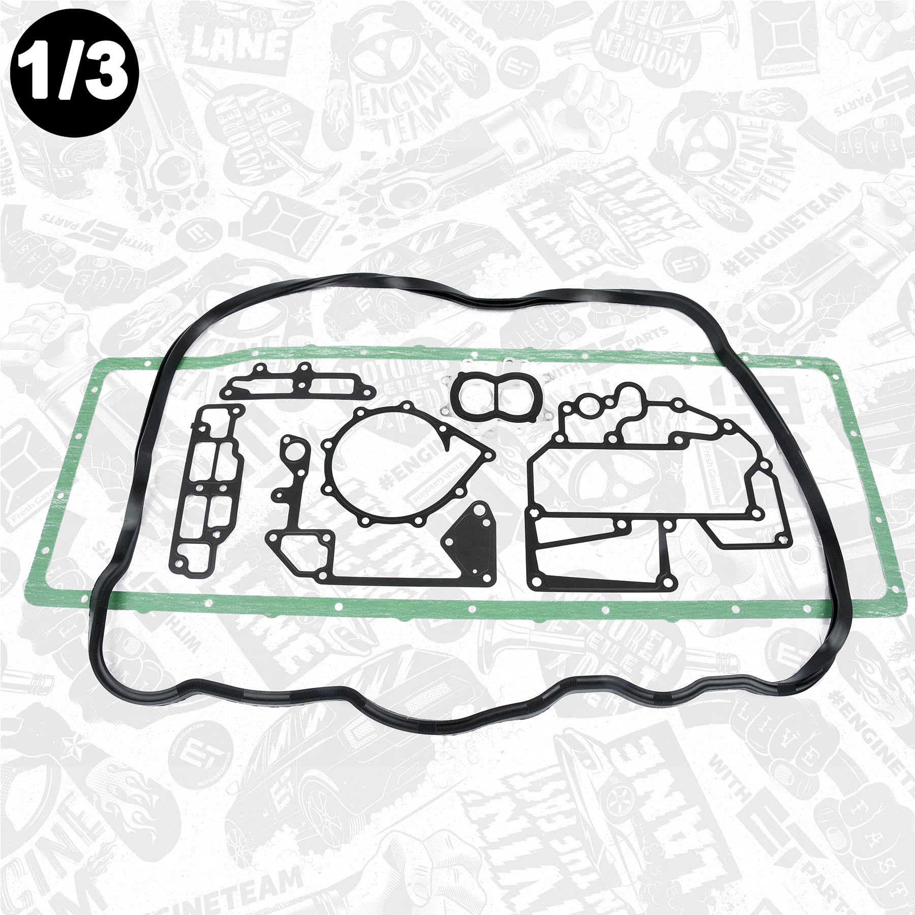 Full Gasket Kit, engine TS0023 ET 013718001, 198.610