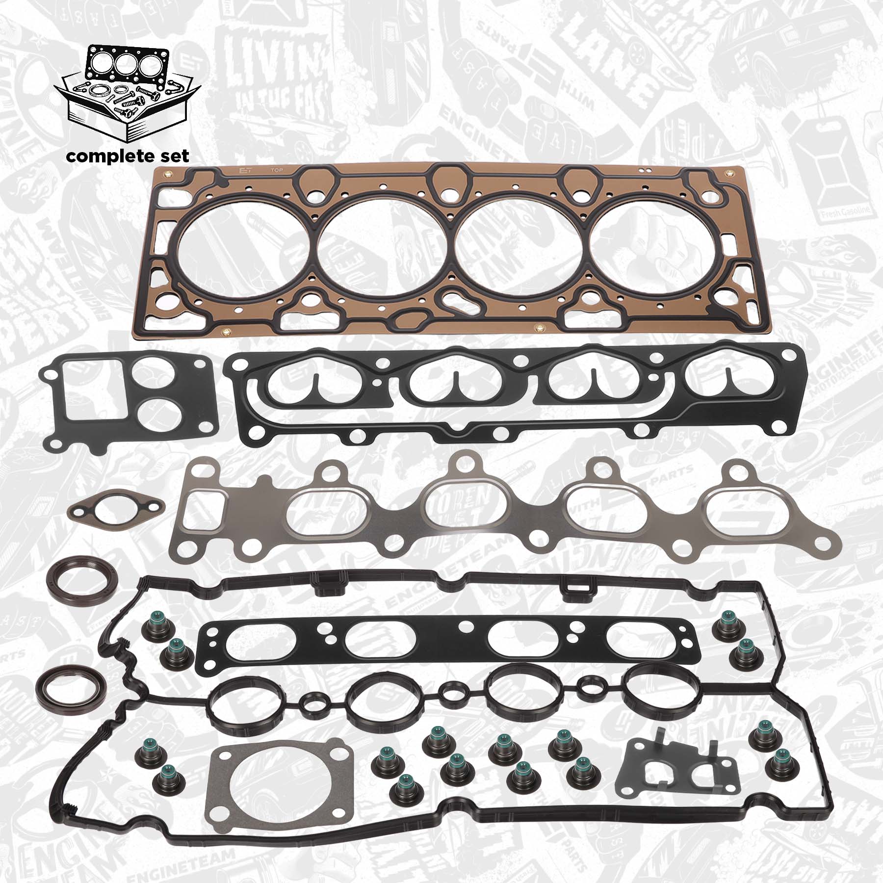 Gasket Kit, cylinder head - TS0042 ET ENGINETEAM - 1606221 
