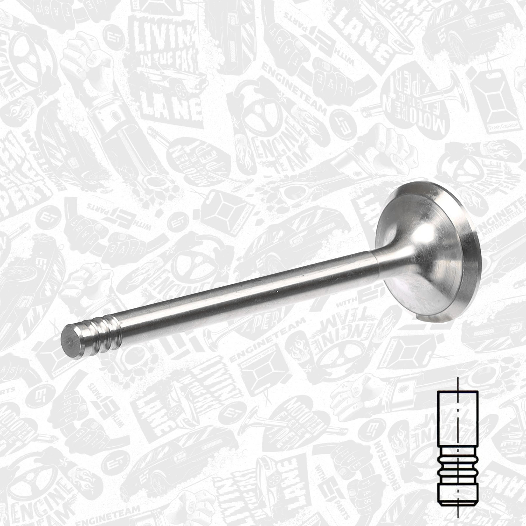 Exhaust Valve VE0023 ET 032109611G, 39467, R4805/R ET