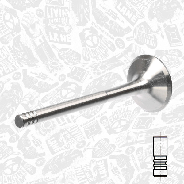 VE0034, Exhaust Valve, ET ENGINETEAM, Skoda VW Seat 1,7/1,9SDI 1994-2009, 028109611K, 39503, R4947/R, V94113