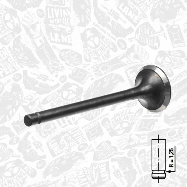 VE0041, Exhaust Valve, ET ENGINETEAM, Smart Cabrio/City-Coupe/Roadster/Fortwo 0,6/0,7i M 160 1998-2007, 1600500027, 001VA30905000, 261105, R6039/RNT, V94804