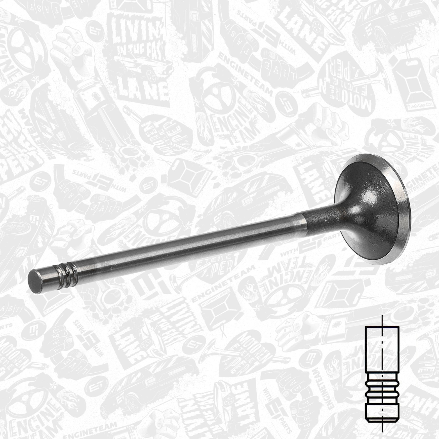 Exhaust Valve VE0131 ET 06D109611H, 06D109611K