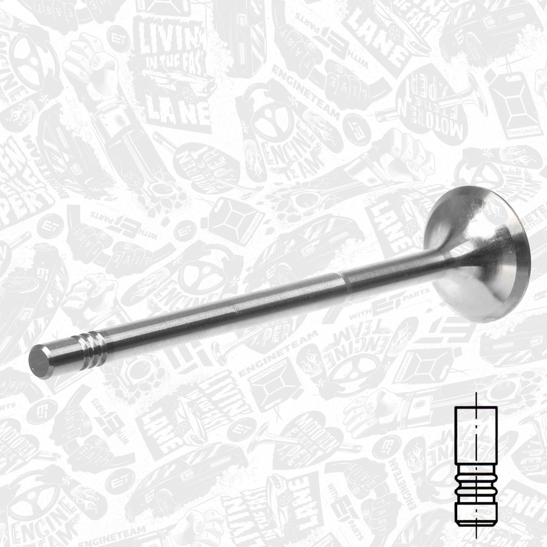 Exhaust Valve VE0157 ET 6510500127, 001VA31769000