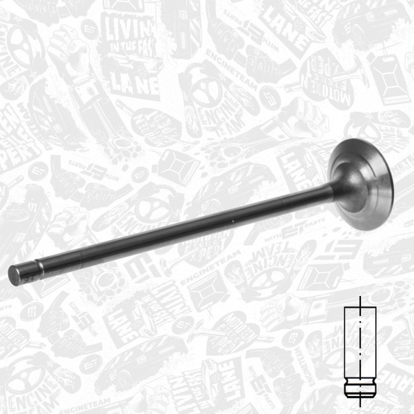 VE0199, Exhaust Valve, ET ENGINETEAM, Iveco Crossway S-way Stralis CNG F2CFE601D 20017+, 5802022780