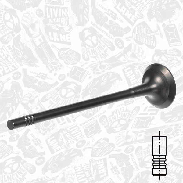 VE0202, Auslassventil, ET ENGINETEAM, Opel Astra 1,2 Turbo F 12 SHL 2019+, 55489459