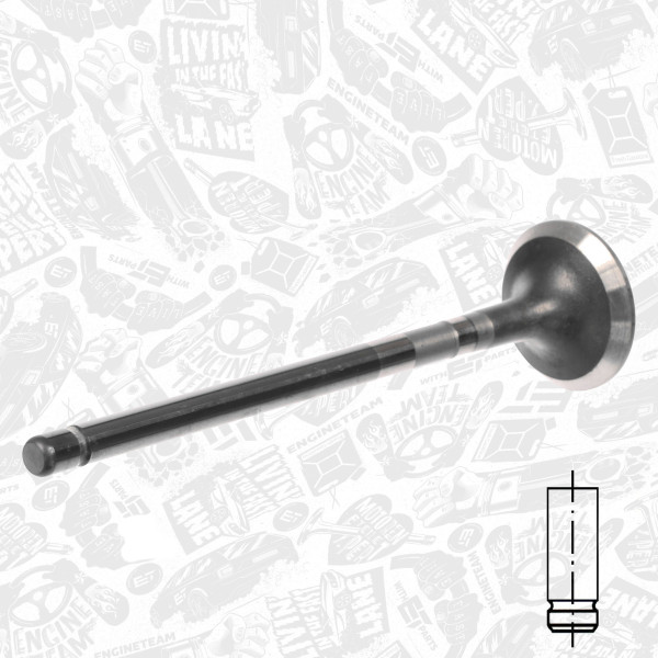 VE0205, Exhaust Valve, ET ENGINETEAM, Hyundai Kia i30 Ceed Proceed 1.4 T-GDI G4LD , 2221203070, 22212-03070
