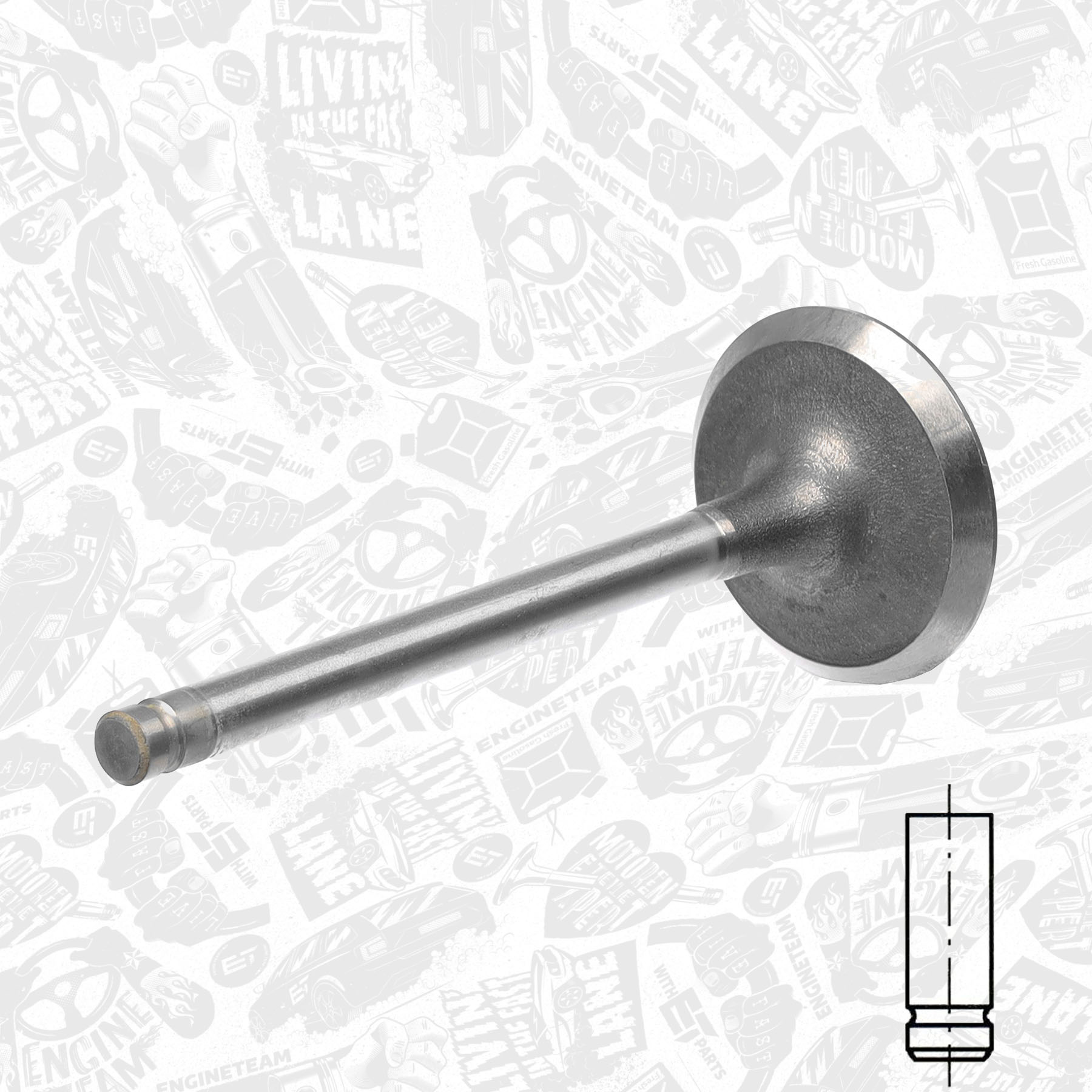 Intake Valve - VI0007 ET ENGINETEAM - 642679, 90232973, 29316 | ET  