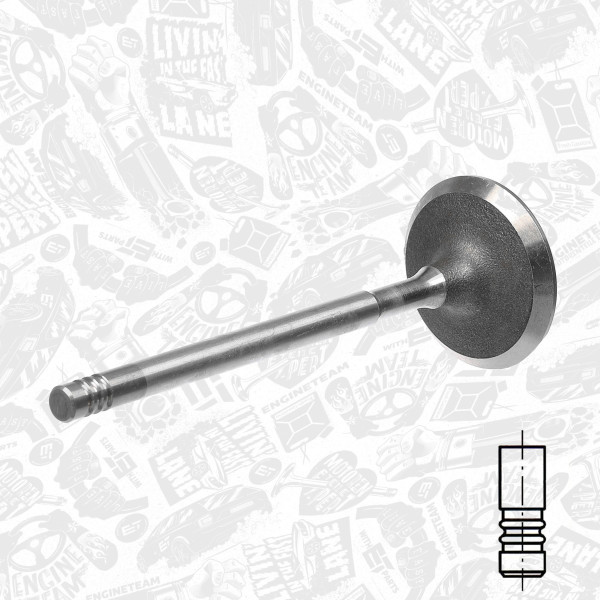 VI0029, Sací ventil, Ventil sací IN (1) 1,8i 16 V, ET ENGINETEAM, Ford Focus/Mondeo 1,8/2,0i 1998-2013, 1053845, 1131988, 181012, R6002/SCR, V94223, V94382