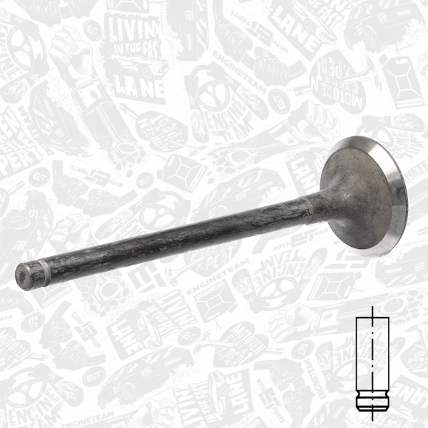 VI0037, Intake Valve, ET ENGINETEAM, Opel Astra G/H/Corsa C 1,7DTI/CDTI 2000+, 14711-PLZ-D00, 641025, 97185860, 291030, R6136/RNT, V94426