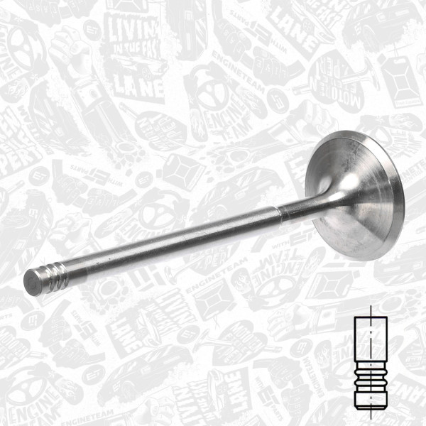 VI0039, Sací ventil, Ventil sací IN (1) 1,6 16V, ET ENGINETEAM, Ford Focus 1,4/1,6i 1998-2008, 98MM6507C28, 181009, R6140/SCR, V94214