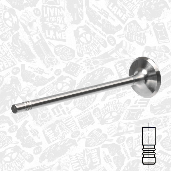 Einlassventil NISSAN KUBISTAR Kasten (X76) 1.2 16V | ET ENGINETEAM 