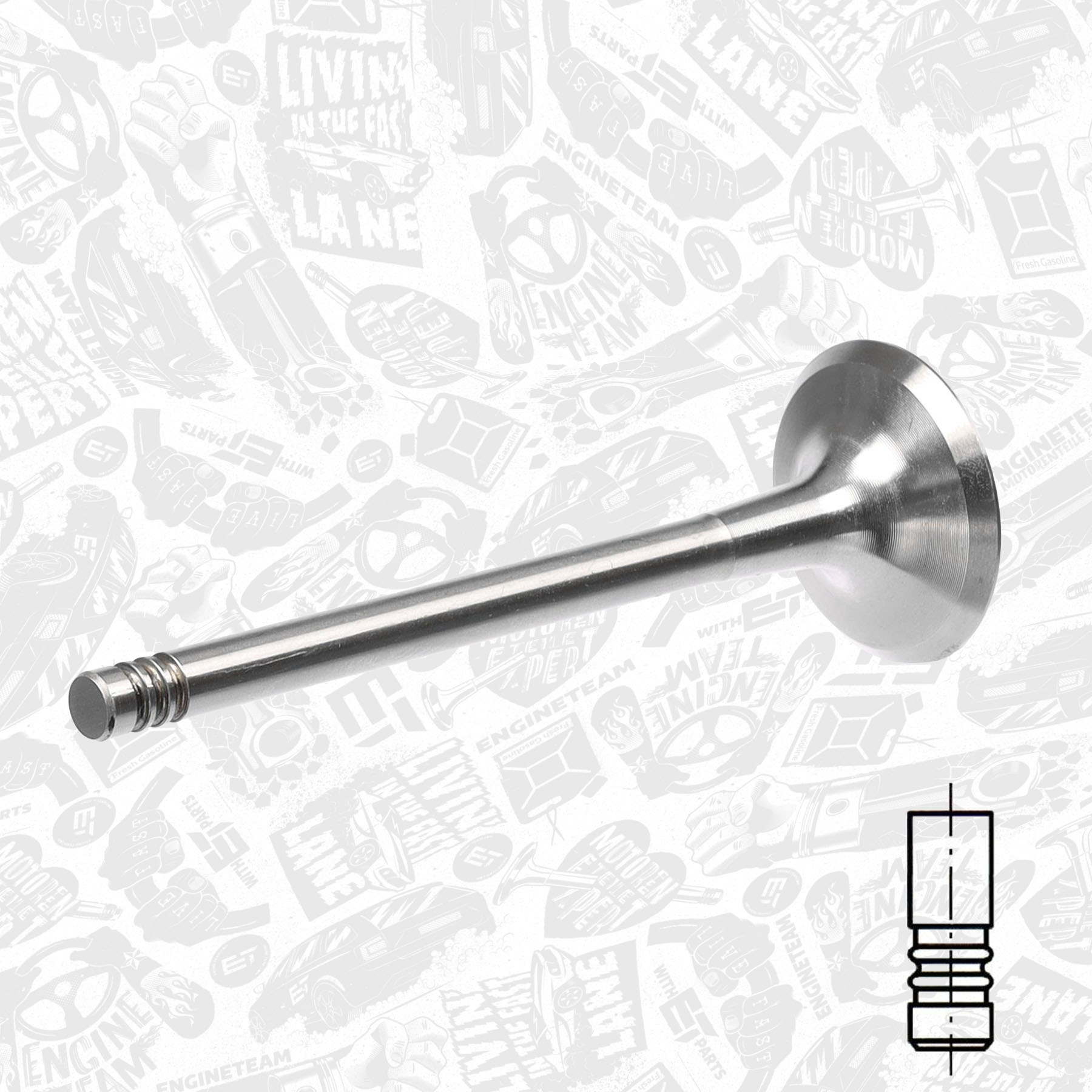 Einlassventil - VI0058 ET ENGINETEAM - 03G109601B, MN980080  