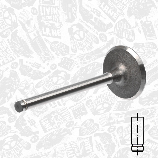 VI0083, Intake Valve, ET ENGINETEAM, Citroen Peugeot 205/306 1,8/1,9i 1984-2002, 0948.56, 91535017, 9635317980, 094856, 50004331, 537853, R4292/XB, V91277, R4362/S