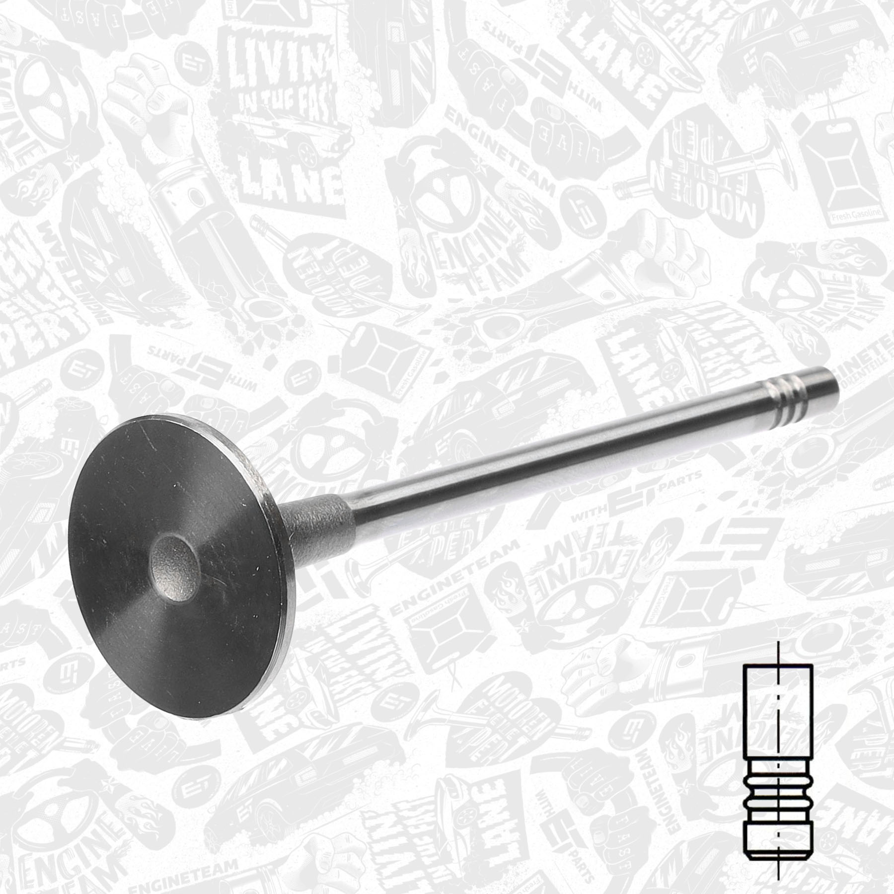 Intake Valve - VI0139 ET ENGINETEAM - 0948.F7, 0948F7, 539046 | ET
