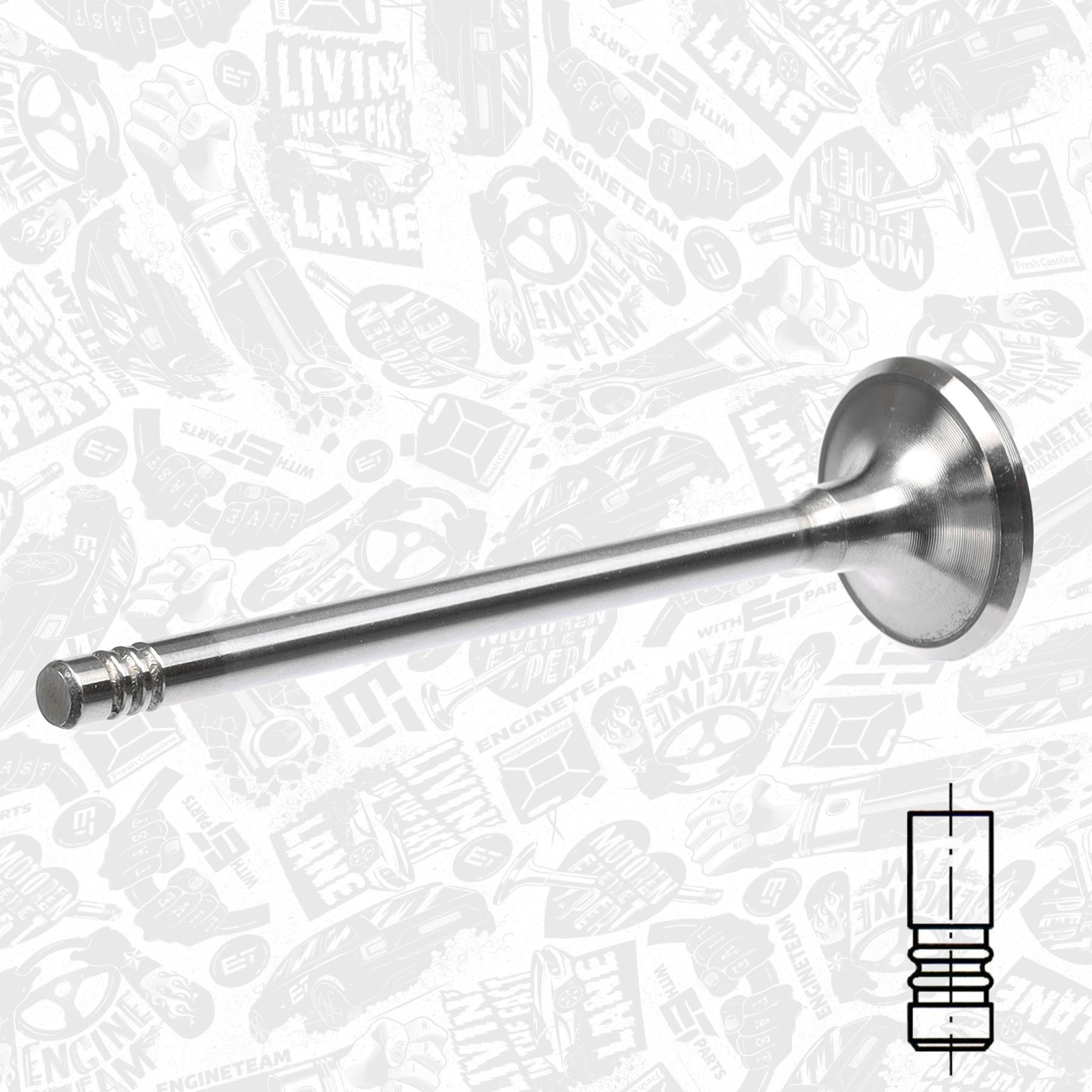Intake Valve - VI0149 ET ENGINETEAM - 0948.E5, 039VE31990000 