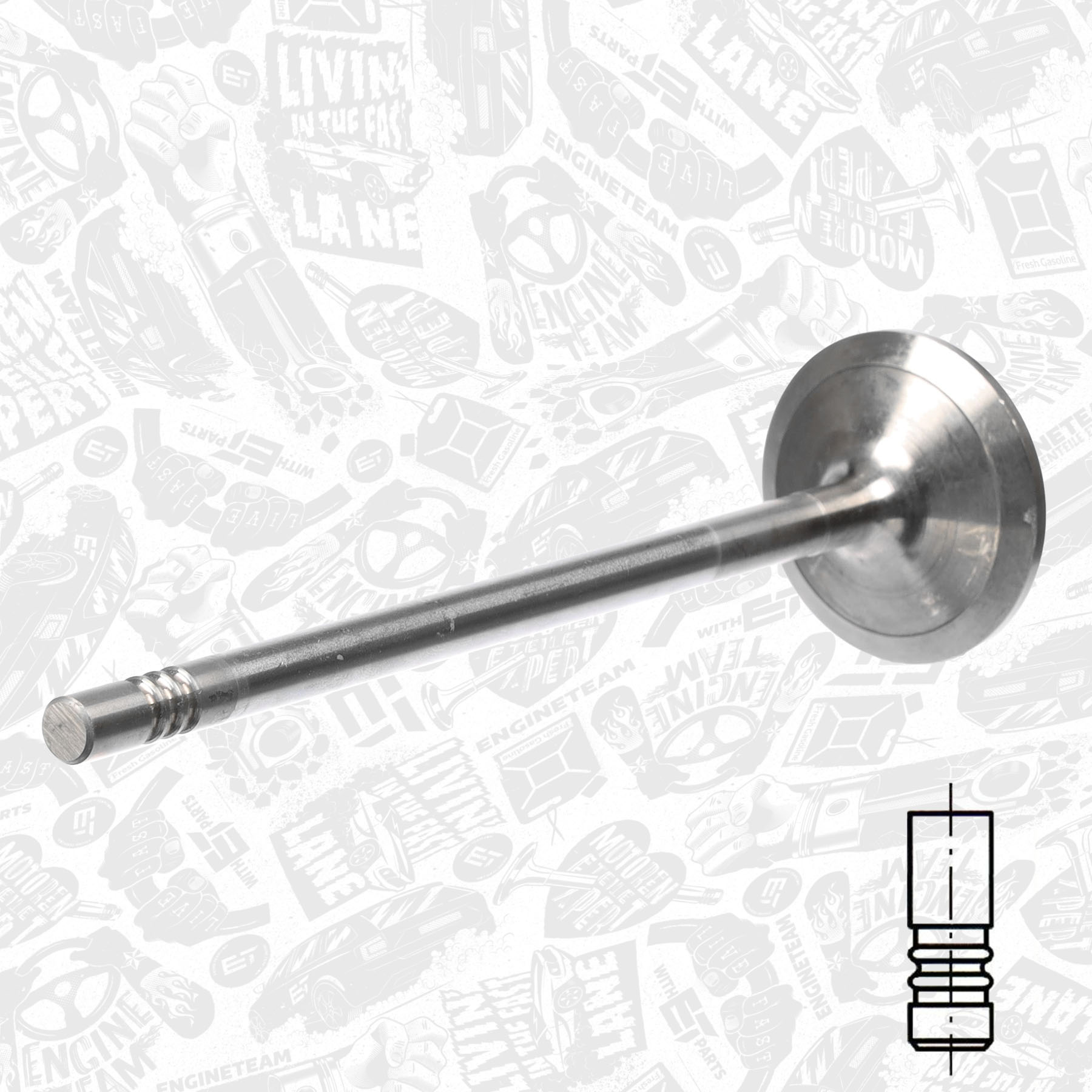 Intake Valve VI0155 ET 51.041.010.515, 51.041.010.516