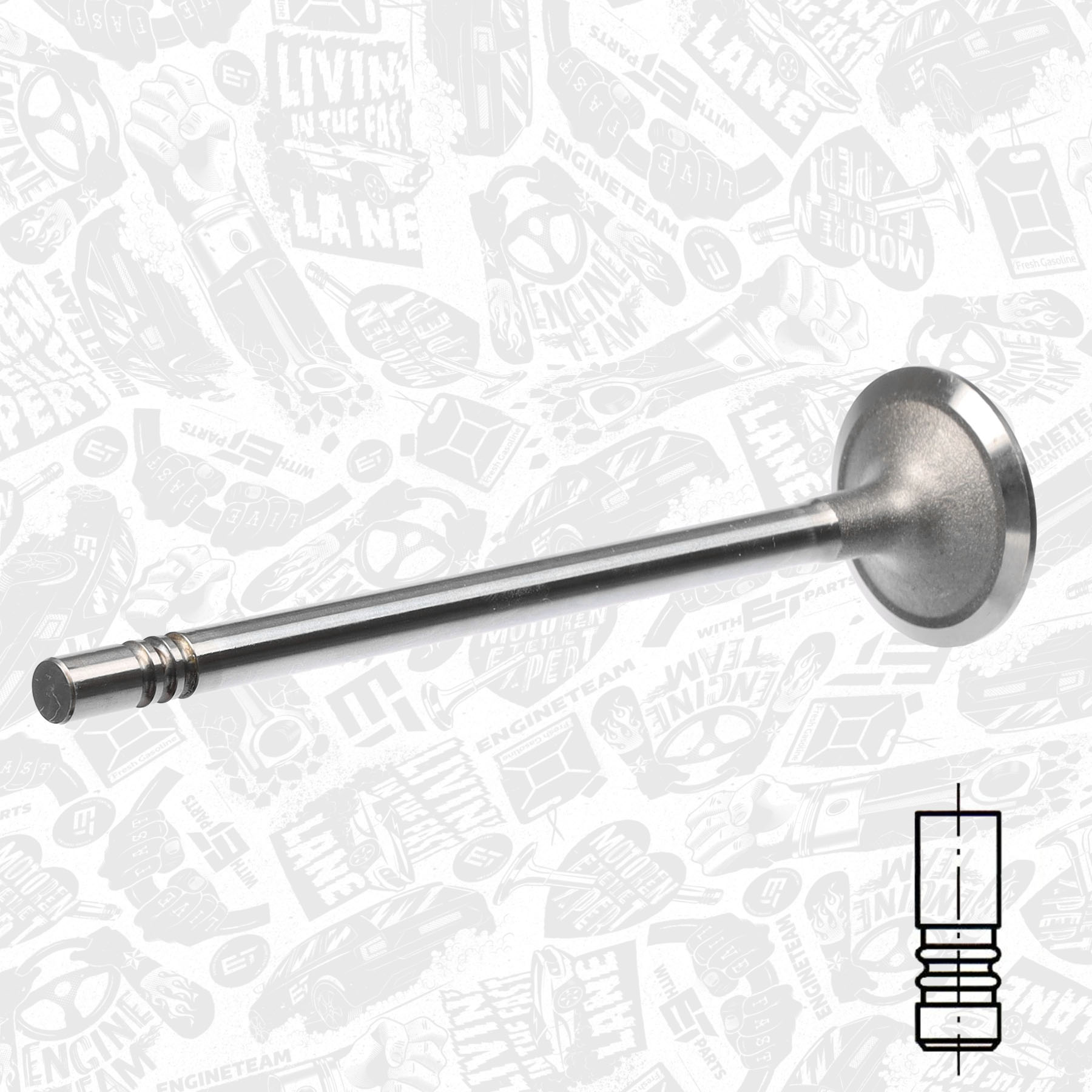 Intake Valve VI0166 ET 1096250, 1254284, YC1Q6507A1B