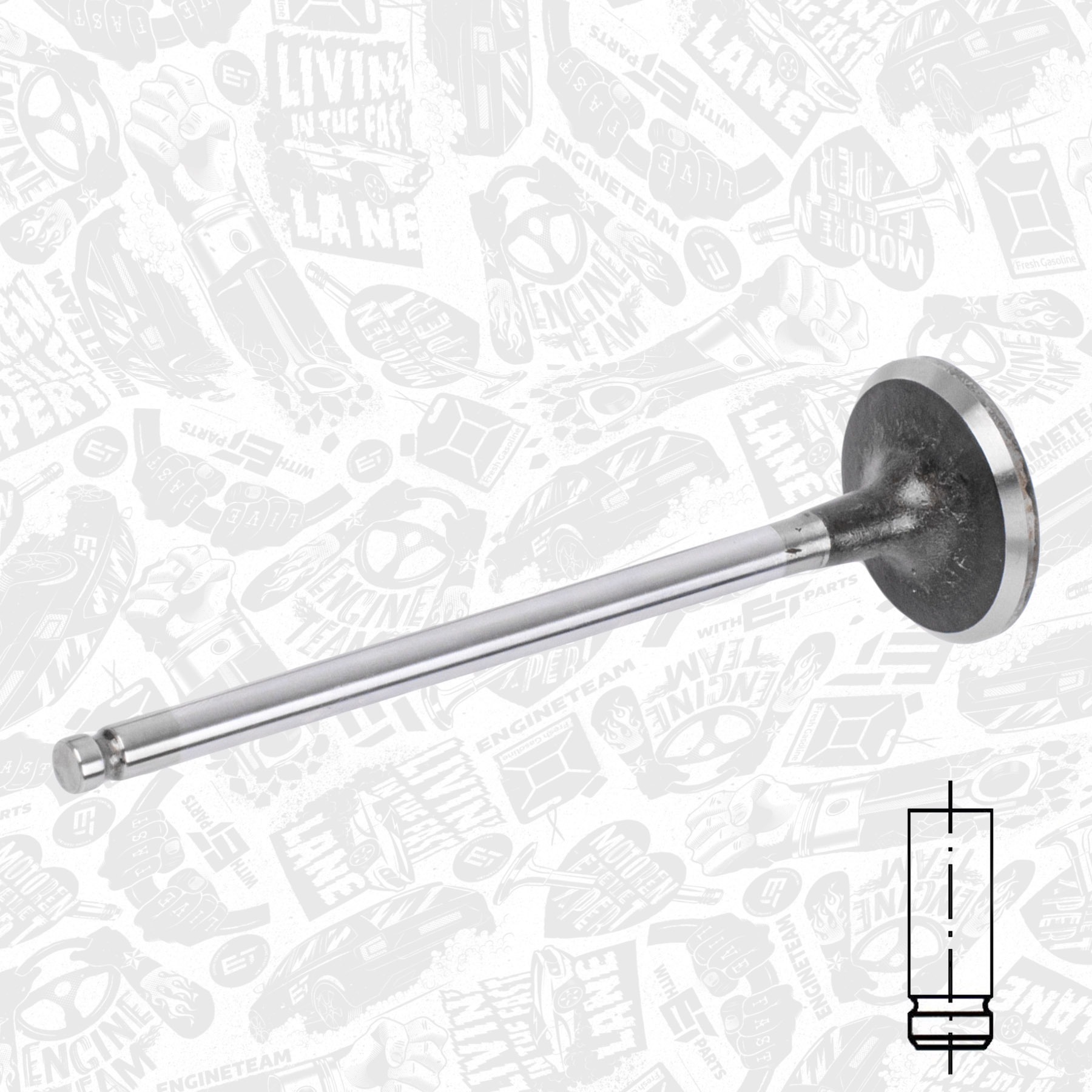 Intake Valve VI0173 ET 9801960980, 539042, R6936/SCR