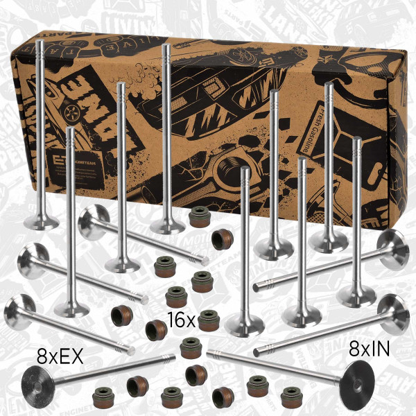 Intake Valve - VI0045 ET ENGINETEAM - 13201-00QAG, 7701472986  