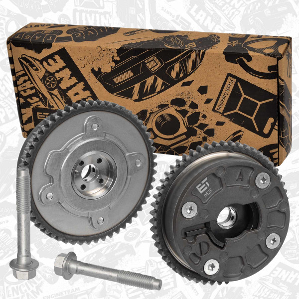 VT0047VR1, Nastavovač vačkového hřídele, Vačka - nastavovače VVT 1,0/1,4 /sada 2x, ET ENGINETEAM, Opel MG ZS SUV Mokka Karl Insignia Corsa Astra Adam 1,0/1,4 B 10 XE 2014+, 12643698, 12655753