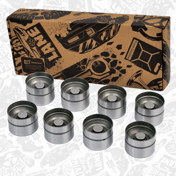 ZH0042VR1, Zdvihátko ventilu 8 ks, Zdvihátko vent.1,9D/TD/TDi /8x, ET ENGINETEAM, Skoda VW Audi Seat Ford 1,4/1,6/2,0i 1,9D 1988+, 00467974030L, 034109309AC, 1649127, 074109309, 1669765, 034109309N, 1639187, 034109309AD, 034109309, 20013419000, 50006460, 653361, 85000500, FOL92