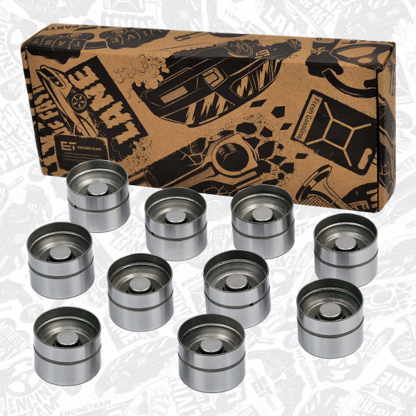 ZH0042VR2, Zdvihátko ventilu 10 ks, Zdvihátko vent.1,9D/TD/TDi /10x, ET ENGINETEAM, Skoda VW Audi Seat Ford 1,4/1,6/2,0i 1,9D 1988+, 00467974030L, 034109309AC, 1649127, 074109309, 1669765, 034109309N, 1639187, 034109309AD, 034109309, 20013419000, 50006460, 653361, 85000500, FOL92
