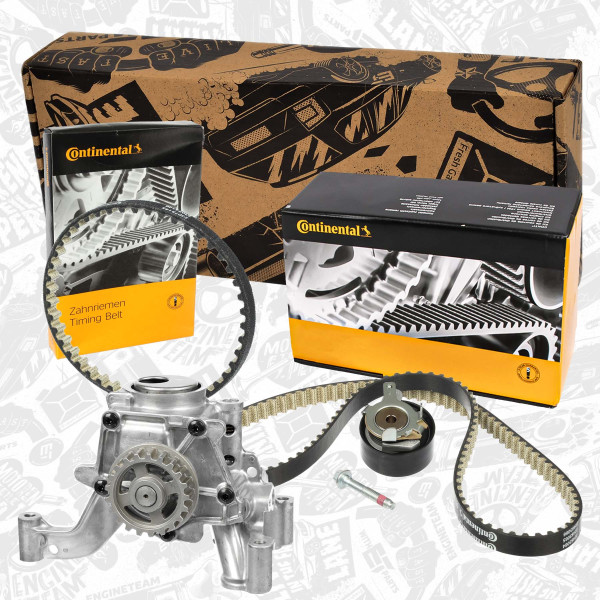 Oil Pump + 2x timing belt - PU0143VR2 ET ENGINETEAM - 1762416, CM5G-6600-DC, 1761082